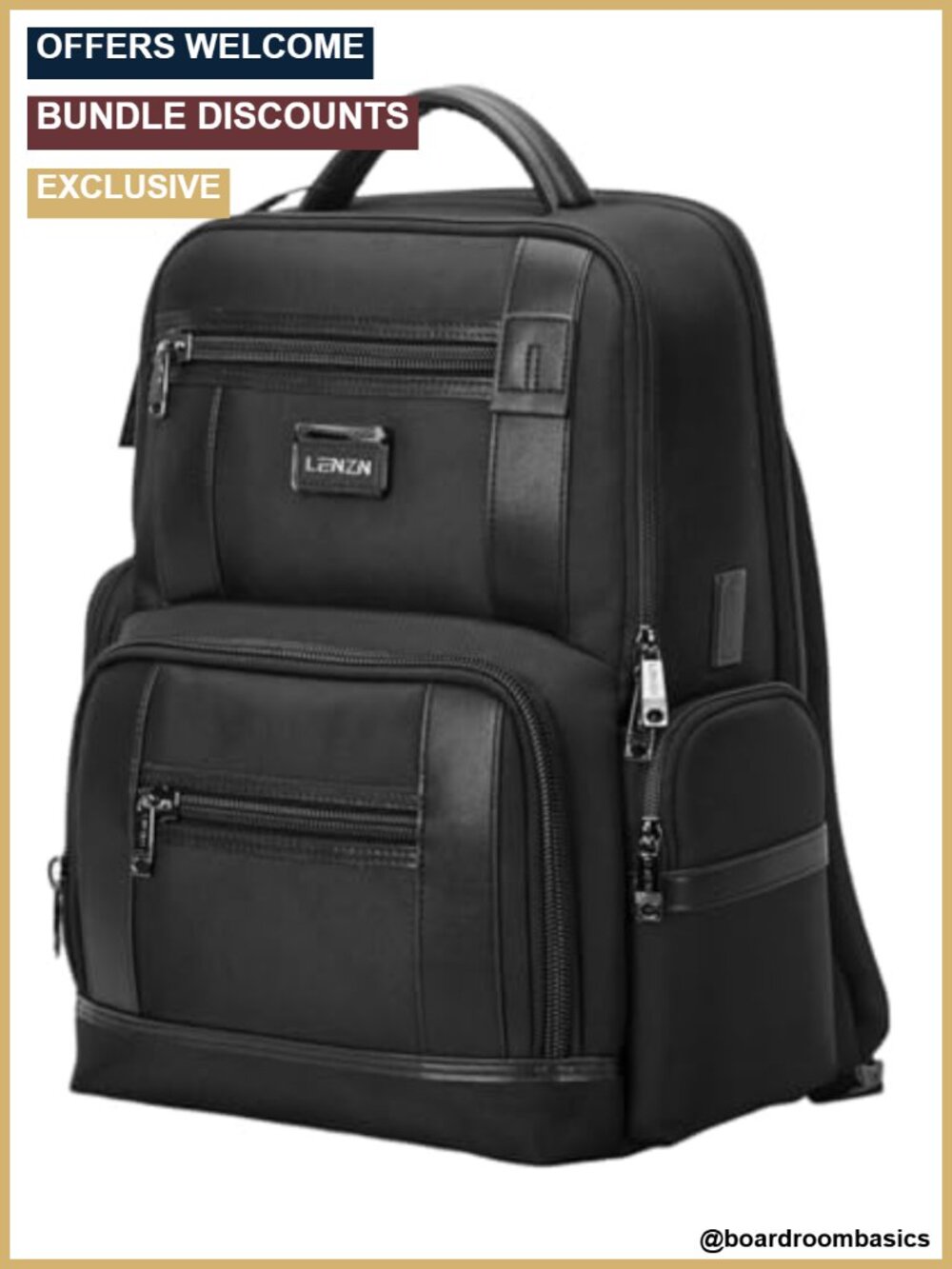 Laptop Backpack 15.6 Inch USB Charging Port Water-Resistant Travel Bag for Work